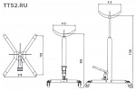 Стойка трансмиссионная гидравлическая 0,5т ATS-4042B